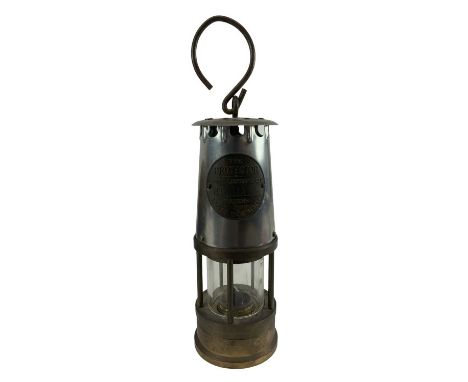 A 20th century Protector Lamp &amp; Lighting Co Ltd Type 1A Eccles Miner's Lamp, height 22cm.