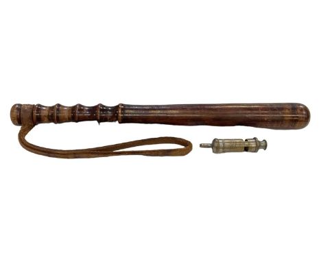 J HUDSON &amp; CO OF BIRMINGHAM; a policeman's whistle, 'The Metropolitan', stamped 'J Hudson &amp; Co, 244 Barr Street Birmi