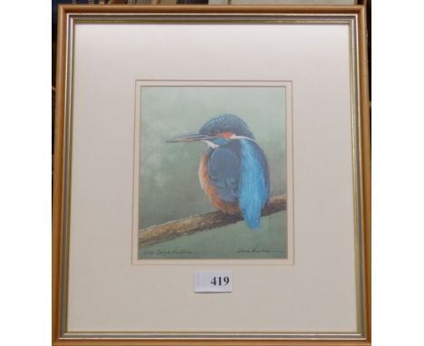DEREK PHILLIPS LTD EDITION 6/25 PRINT KINGFISHER 6'x7' 