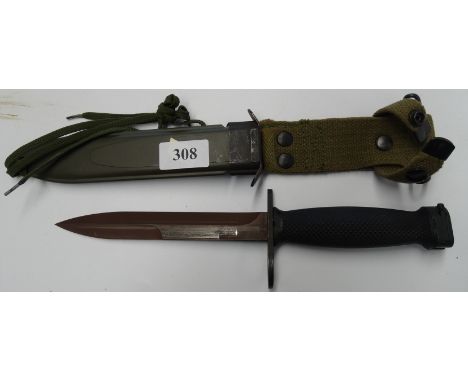 M9 ARMY KNIFE IN SCABBARD 7' BLADE 