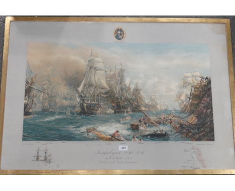WYLLIE PRINT TRAFAGAR 2.30PM 32'x18' 