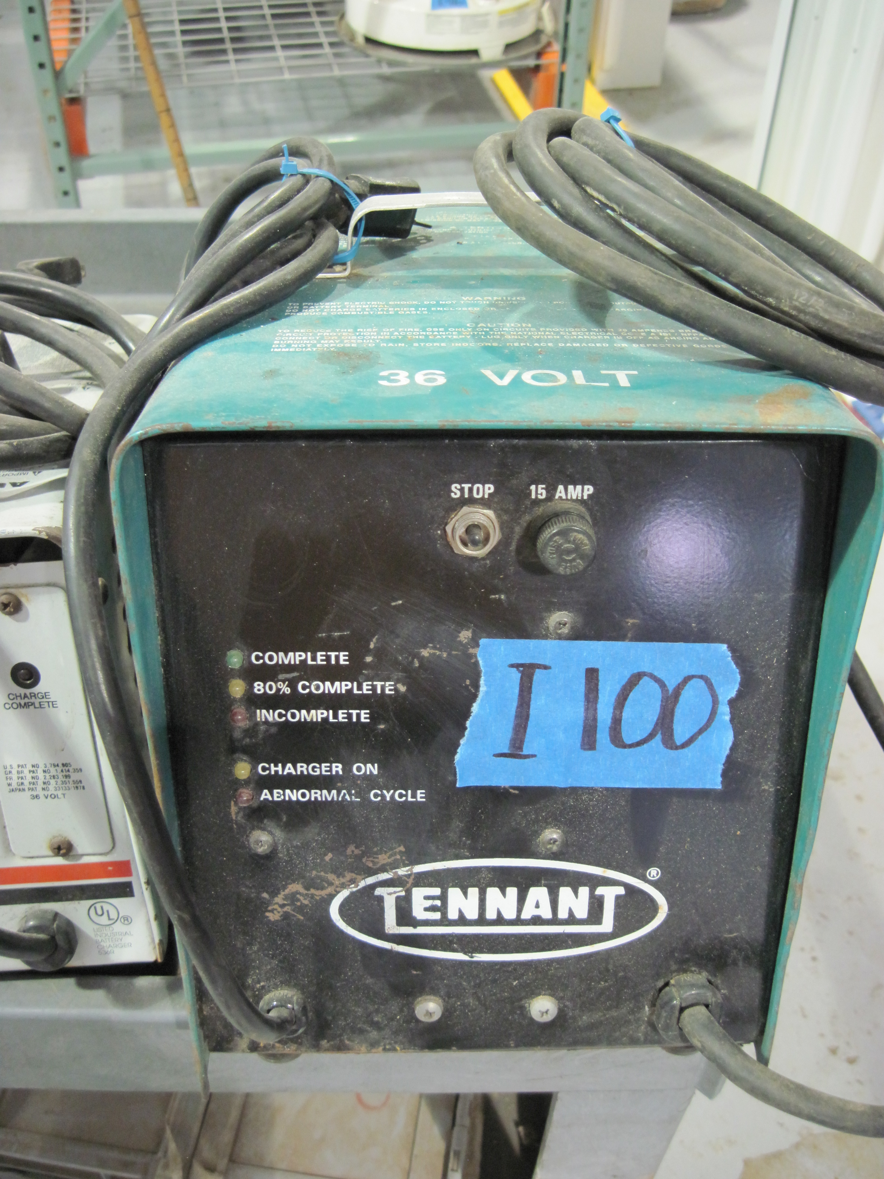 Tennant Battery Charger, 36 Volt, Model Y360, LA 18 cell, DCV/DCA 36/