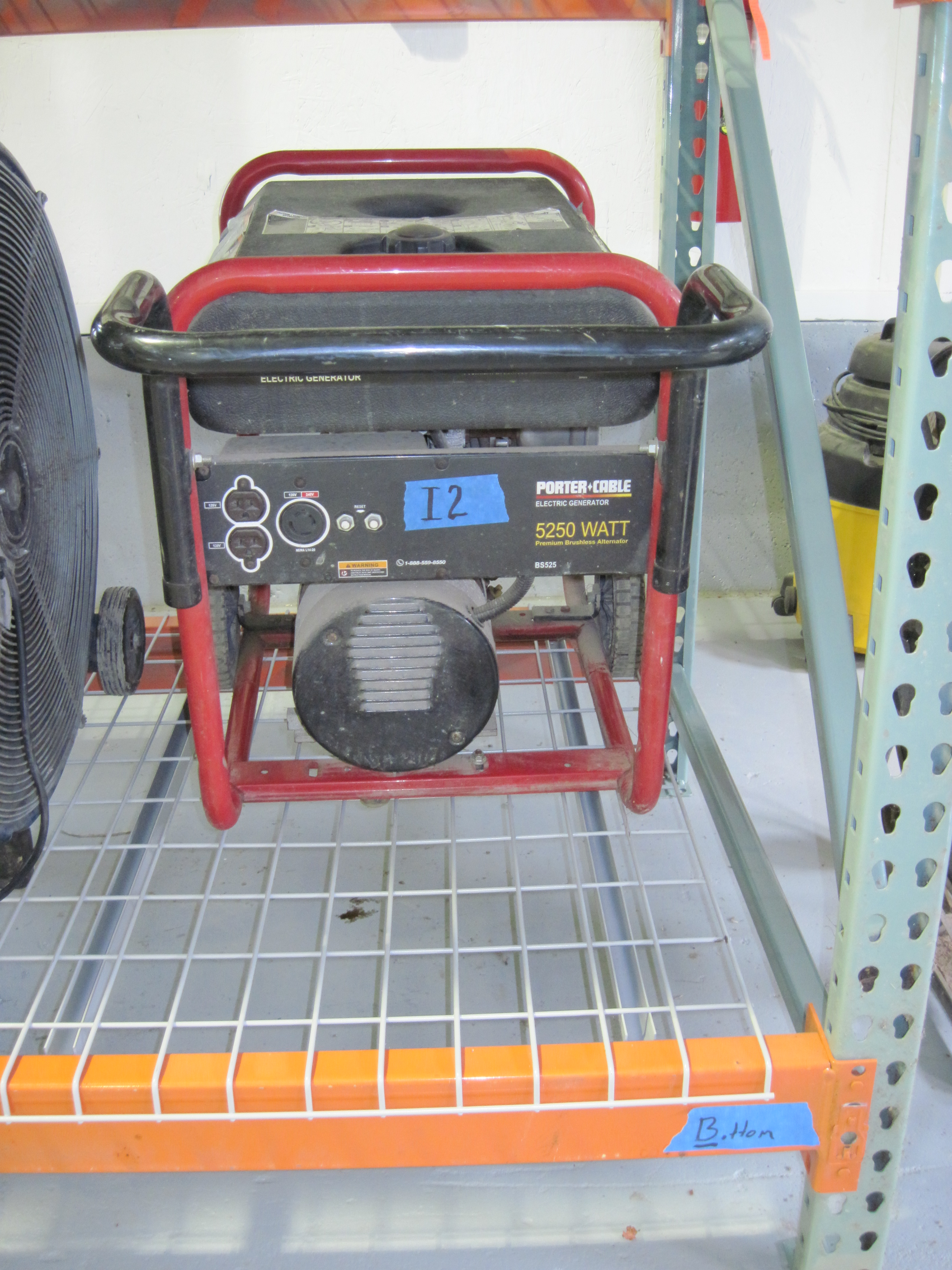 Porter Cable Electric Generator 5250 Watt, BS2525 premium brushless