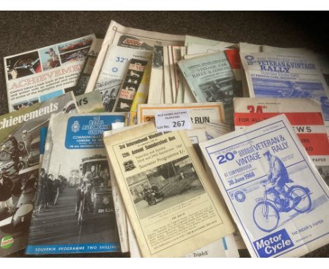 Motor Cycling : Great lot of vintage rallies inc cars &amp; bikes 1940s onwards - plus other items (50+)