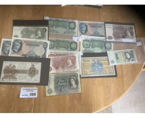 Collectables : Banknotes - lovely selection of vintage GB banknotes in great condition