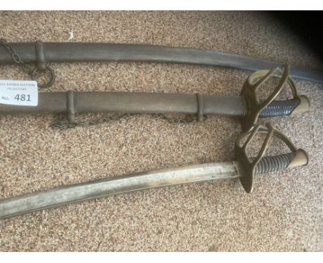 Collectables : 2 USA Vintage Swords - late 1800s