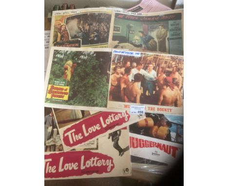 Collectables : Lobby cards, front of house, cinema, from vintage films inc Mutiny on the Bounty, Dirty Dozen etc (28)
