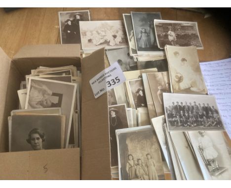 Postcards : Interesting collection of family portraits 170+ - all vintage