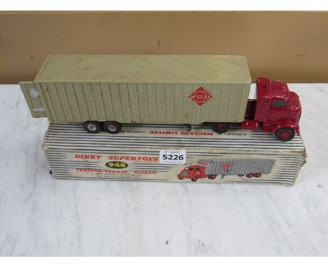 A boxed Dinky 948 tractor trailer McLean, repainted 