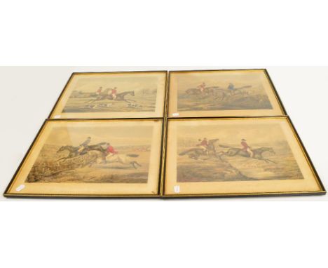 Four Fore's engravings of hunting scenes.