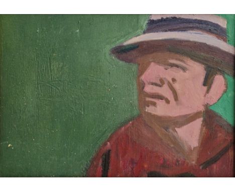 Anthony Hodge (1948-2009) Oil on board Portrait of Ivan Rowan, unsigned, 41cm x 59cm