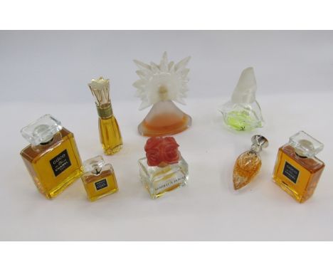 Eight perfume bottles&nbsp;to include Le Roy Soleil, Dali, Femme, three various Coco Chanel 'Mariella Burani' Coty Masumi and