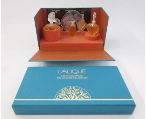 Lalique Parfums 'The Ultimate Collection'&nbsp;'Les Introuvables' containing limited edition 1996 'Le Nu', 1997 limited editi
