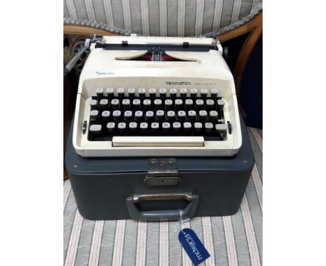 REMINGTON TEN FORTY TYPEWRITER, in carry case