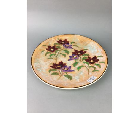 ROYAL DOULTON 'MAGNELLA' PLATE, along with two Royal Doulton dishes, Royal Doulton jug, a floral vase and a trinket dish (6)
