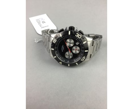 GENTLEMAN'S ROTARY CHRONOSTOP WRIST WATCH, along with an Armani Exchange watch (2)