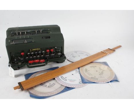 Collection of scientific instruments, to include a&nbsp;Facit accounting machine, Madas, IME 86 S,&nbsp;Calculator&nbsp; 1A P