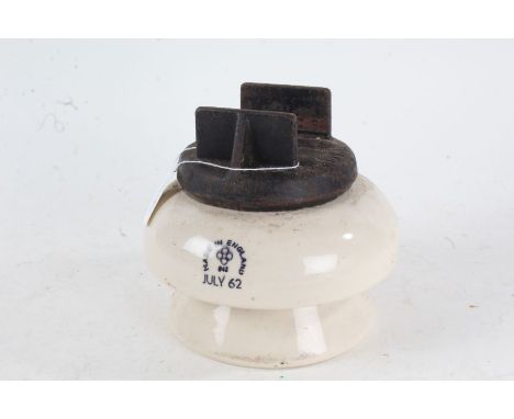 1960's railway ceramic insulator, 17cm diameter