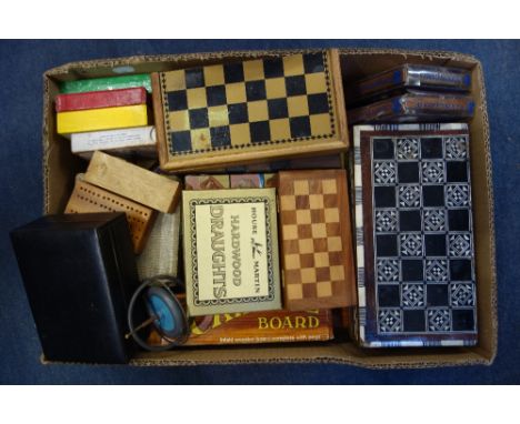 A COLLECTION OF CHESS SETS, vintage games and sundries