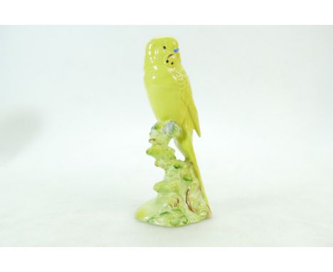 Beswick yellow Budgie 1216 (good restoration to end of wing feather)