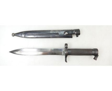 World War II M96 Swedish Mauser Bayonet with scabbard, length of bayonet 35cm, condition report, good condition with small de