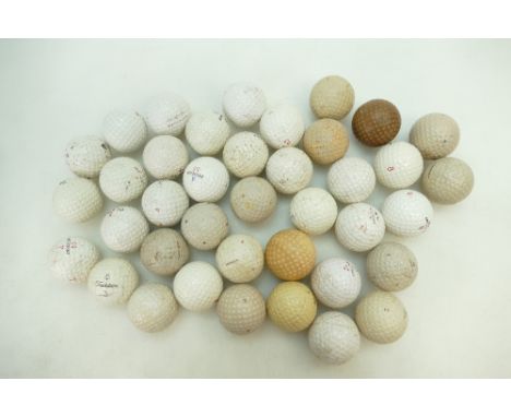 39 Old GOLF BALLS - with the older measurement of 1.62" - one of each unless otherwise specified. North British Scotland No.1