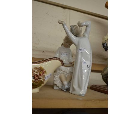 A Lladro figure and a further Nao figure (2)