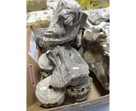 COLLECTION OF VICTORIAN PLASTER &amp; STONE ARCHITECTURAL CARVINGS Provenance:PLEASE SEE FULL PROVENANCE / BACKGROUND IN LOT 