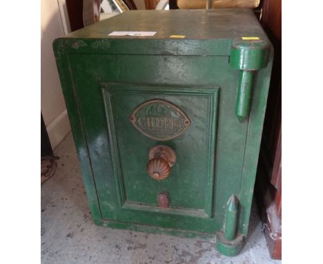 VINTAGE CHUBB FLOOR SAFE, 50cms tall x 40cms wide (key with office staff)