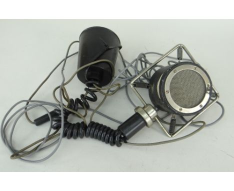 VINTAGE GRAMPIAN PUBLIC ADDRESS HANDSET &amp; LEAD