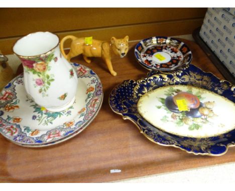 SPODE PLATES, BESWICK LIONESS ETC