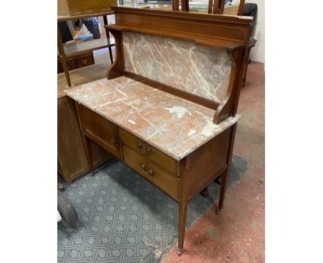 1920'S MARBLE TOP DRESSING TABLE