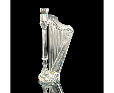 This Swarovski crystal harp is signed by the artist June 6, 1995. It was part of the Crystal Melodies collection and is made 