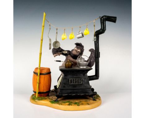 This whimsical figurine features the beloved character Terk, from Tarzan, as he belts out a tune on the pots and pans. Walt D