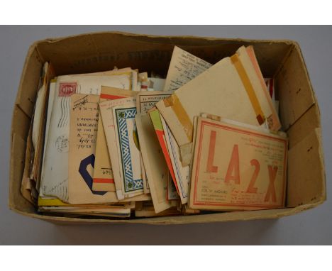 A good quantity of assorted amateur radio cards and postcards etc, mostly 1930s