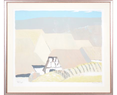 Roger Mühl, Rural landscape, pencil signed, No. 94/125, Mourlot blindstamp, lithograph, 49x56cm.