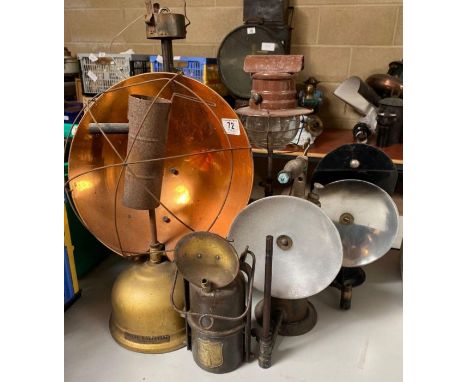 A Tilley lamp together with other lamps and heaters **Lots must be paid for and collected within seven working days of the sa