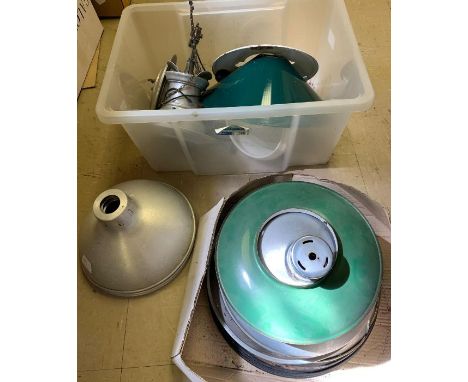 A quantity of industrial aluminium and other light shades **Lots must be paid for and collected within seven working days of 