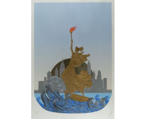 ERTE [ROMAIN DE TIRTOFF] (RUSSIAN-FRENCH 1892-1990)Statue of Liberty, Day, embossed serigraph on paperplate size: 71 x 50.5 c