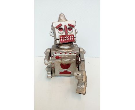 Cast iron robot money box
