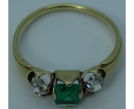 Diamond/emerald set ring  