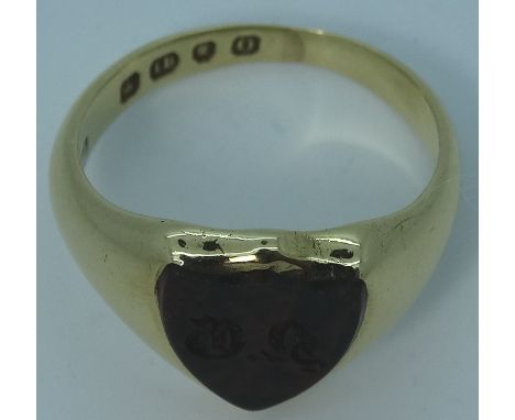 18ct Gold signet ring  