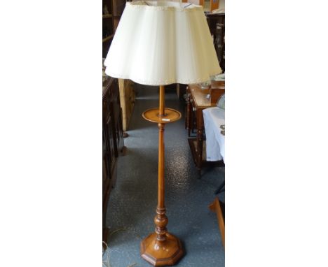 Mahogany standard lamp  