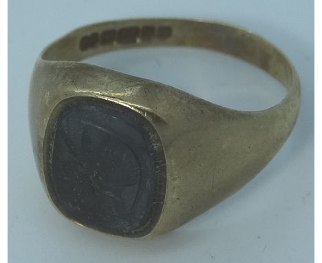 9ct Gold signet ring  