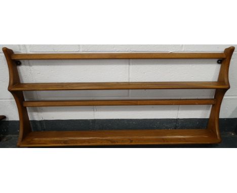 Ercol wall plate shelf rack  