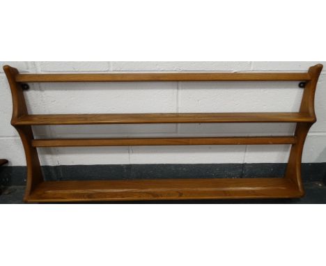 Ercol wall plate shelf rack  