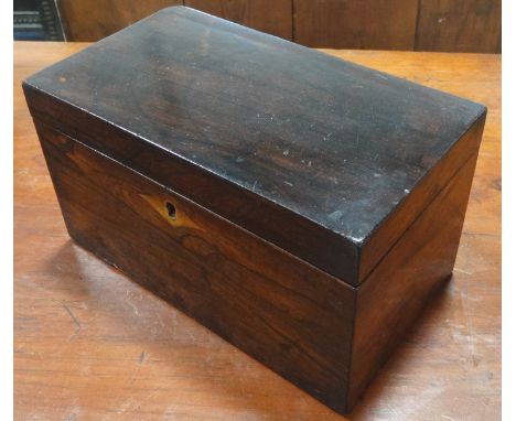 Rosewood tea caddy  