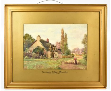 JAMES WILLIAM MILLIKEN (1887-1930); watercolour, 'Westington Village Worcester', signed lower right, 24x 34cm, framed and gla