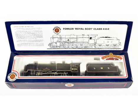 BACHMANN BRANCH-LINE; a boxed 31-276 OO gauge Royal Scot 6134 'The Cheshire Regiment' locomotive and tender in black LMS live