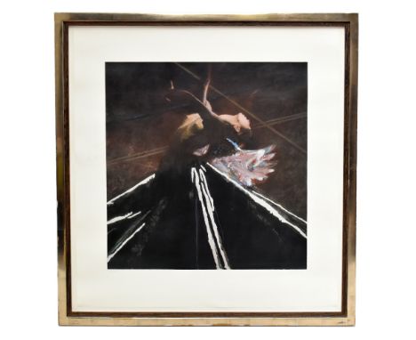 ROBERT HEINDEL (American, 1938-2005); a signed limited edition heightened lithograph, partially nude study of a ballerina, 11